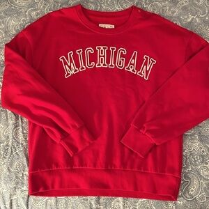 Michigan Red 1897 Women’s Crewneck Sweatshirt Size XL